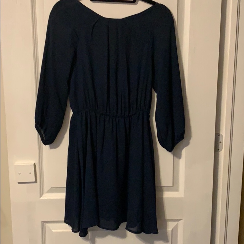 Blue gooey dress
